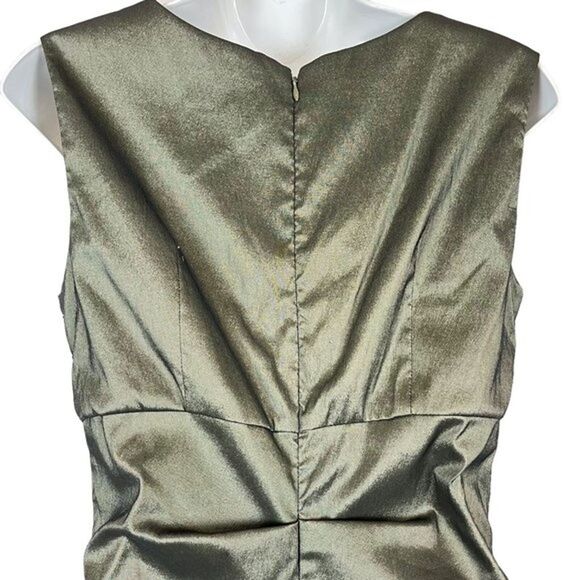 Cachet Womens Green Lined Babydoll Ruched Whimsigoth Sleeveless Party Dress 8 - Picture 12 of 16